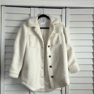 Button up teddy/sherpa jacket